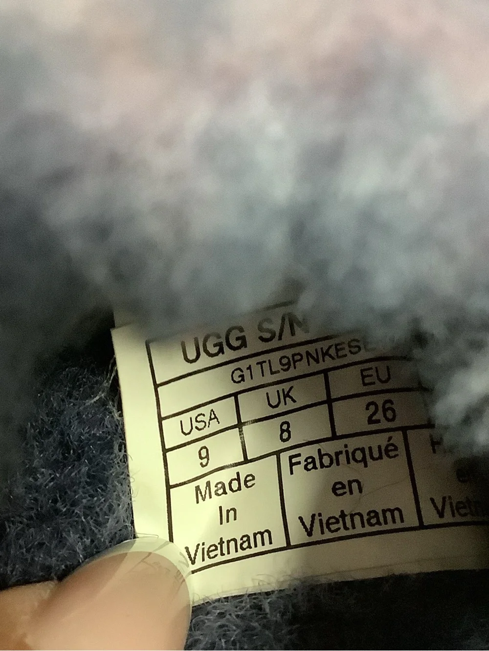 UGG plush shearling